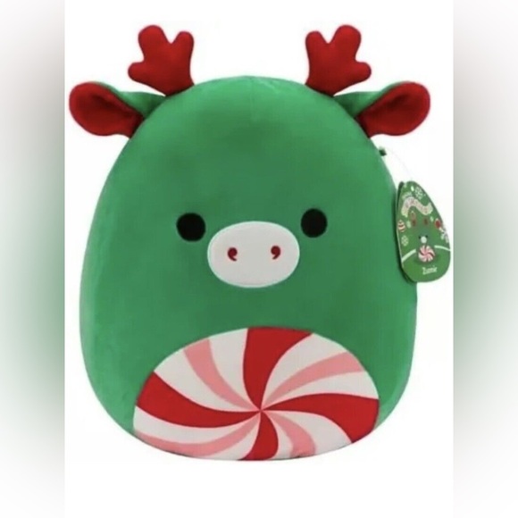 Nwt  Squishmallow 8" Zumir the Peppermint Reindeer Moose - Picture 1 of 5